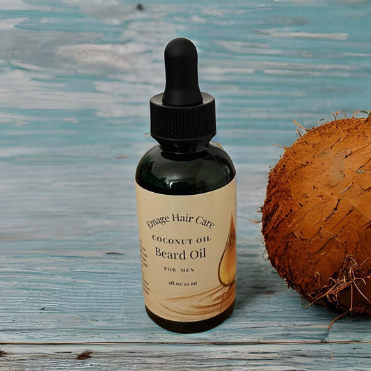 "Organic Coconut Beard Oil for Men which Nourishing and Moisturizing Formula for Healthy Facial Hair and Conditioning